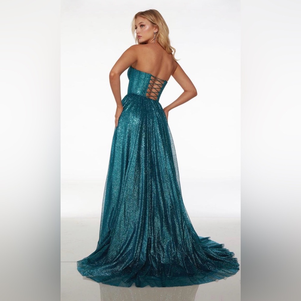 Alyce Paris 61601 Orchid Glitter Corset Prom Gown Size 2 NWT - Picture 8 of 13